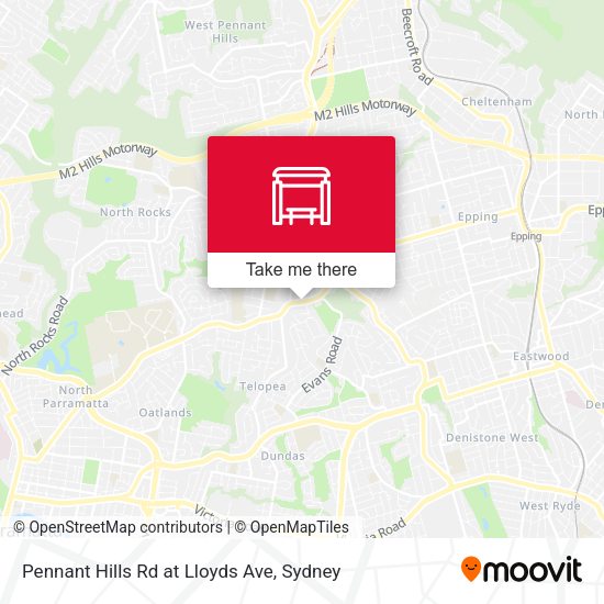Pennant Hills Rd at Lloyds Ave map