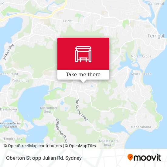 Oberton St opp Julian Rd map