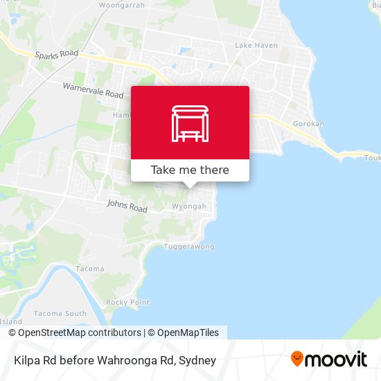 Kilpa Rd before Wahroonga Rd map
