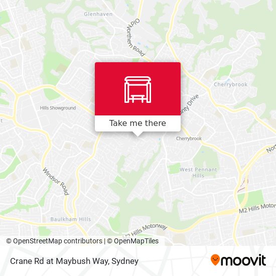 Crane Rd at Maybush Way map