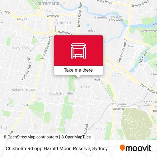 Chisholm Rd opp Harold Moon Reserve map