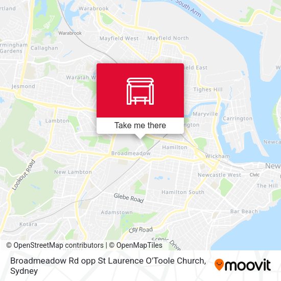 Broadmeadow Rd opp St Laurence O'Toole Church map