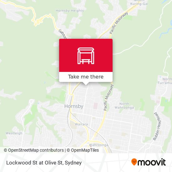 Lockwood St at Olive St map