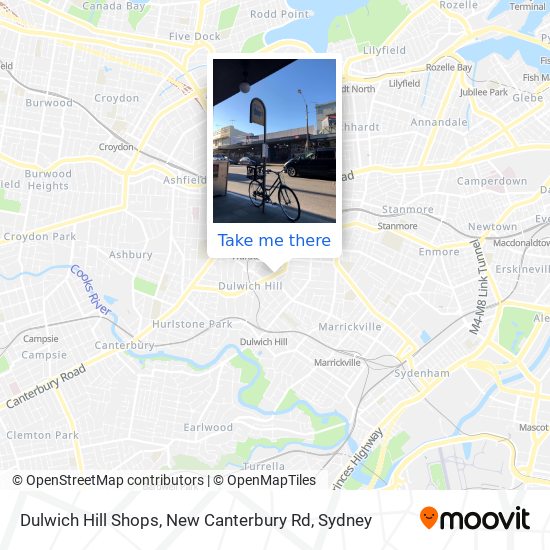 Dulwich Hill Shops, New Canterbury Rd map