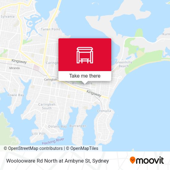 Woolooware Rd North at Ambyne St map