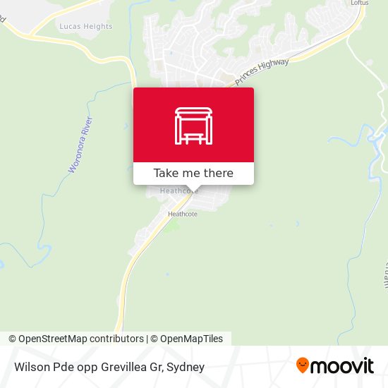 Wilson Pde opp Grevillea Gr map
