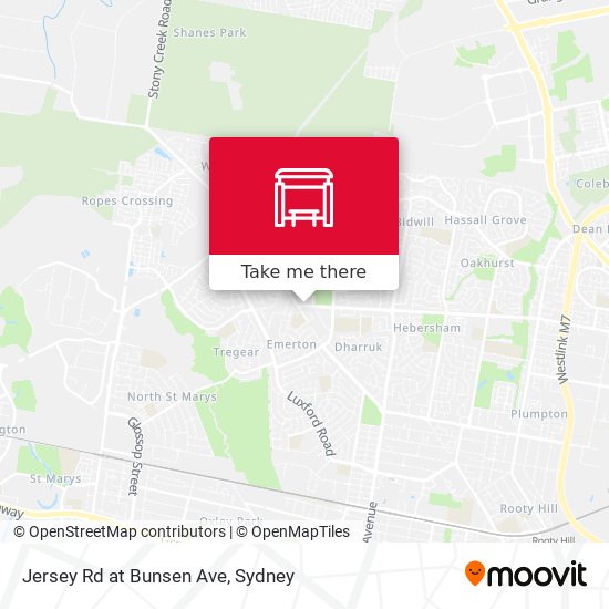 Jersey Rd at Bunsen Ave map