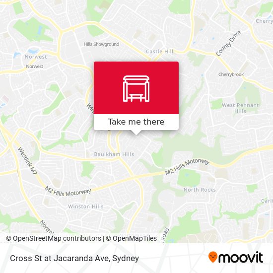 Cross St at Jacaranda Ave map