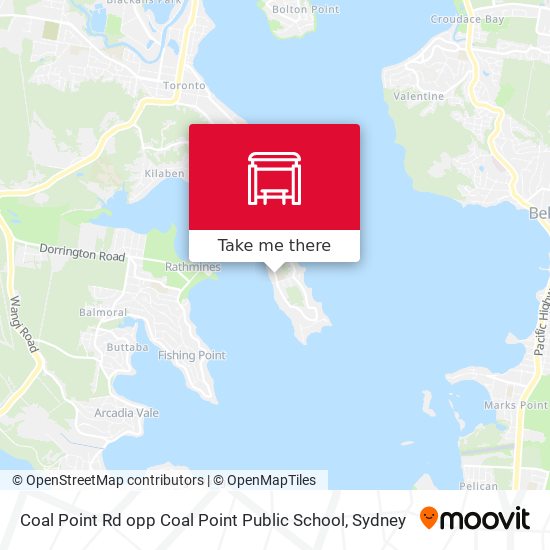 Coal Point Rd opp Coal Point Public School map