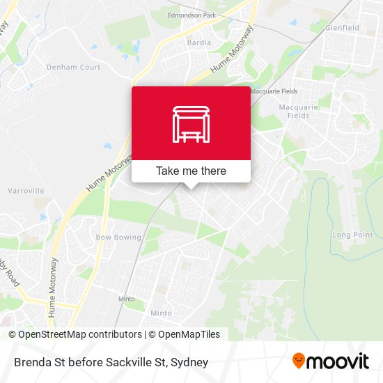 Brenda St before Sackville St map