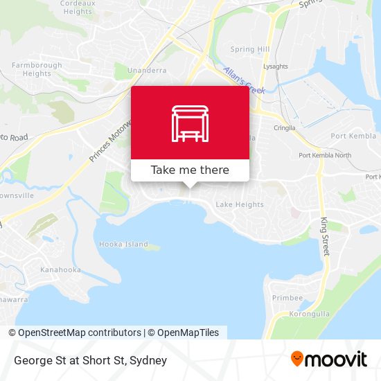 George St at Short St map