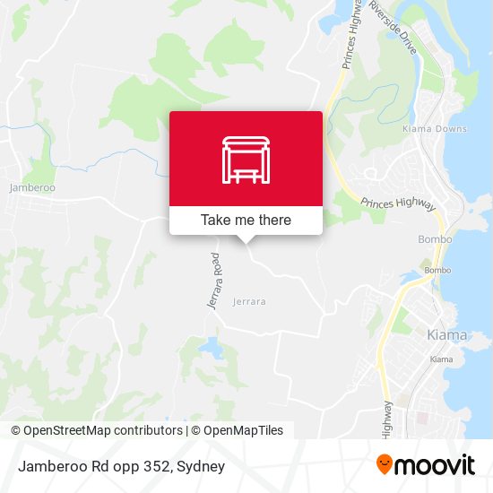 Jamberoo Rd opp 352 map