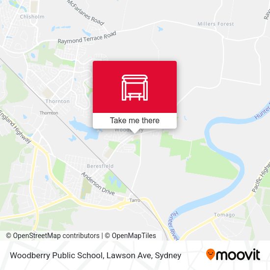 Woodberry Public School, Lawson Ave map