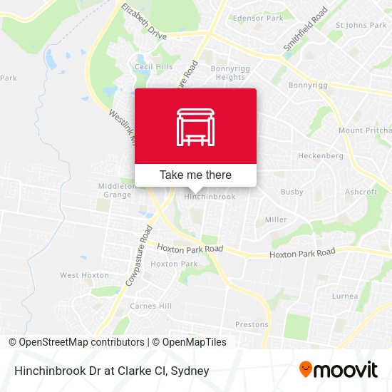 Hinchinbrook Dr at Clarke Cl map