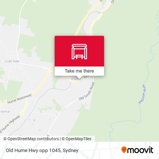 Old Hume Hwy opp 1045 map