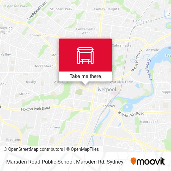Marsden Road Public School, Marsden Rd map