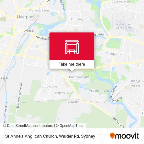 St Anne's Anglican Church, Walder Rd map