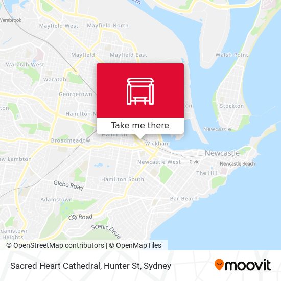 Sacred Heart Cathedral, Hunter St map