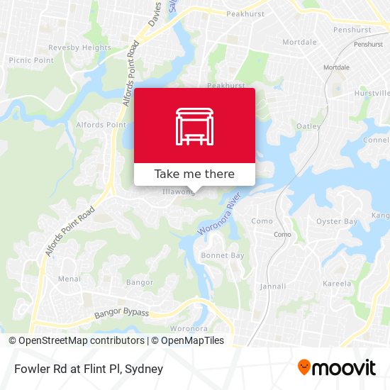 Fowler Rd at Flint Pl map