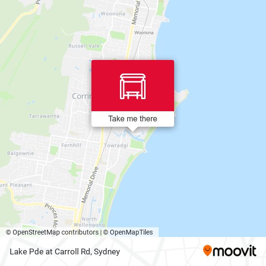 Lake Pde at Carroll Rd map