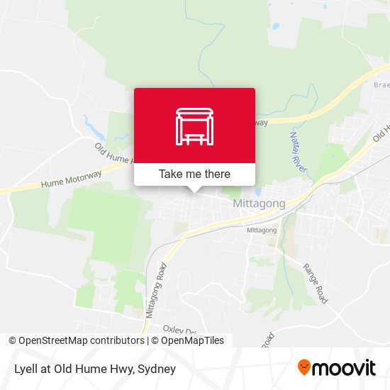 Lyell at Old Hume Hwy map