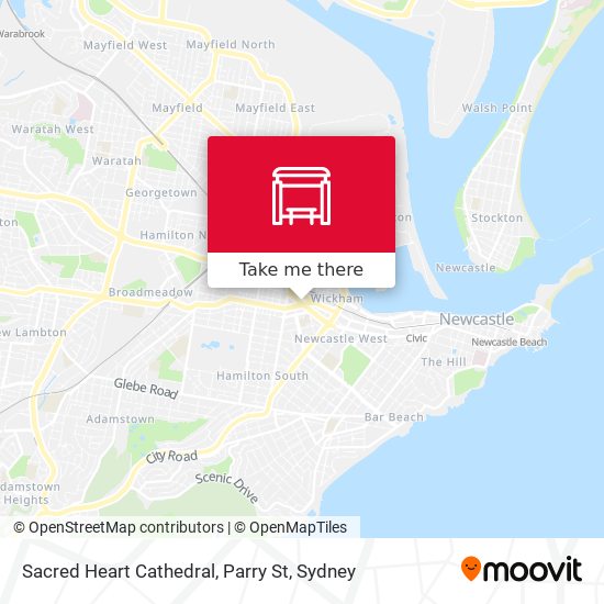 Mapa Sacred Heart Cathedral, Parry St