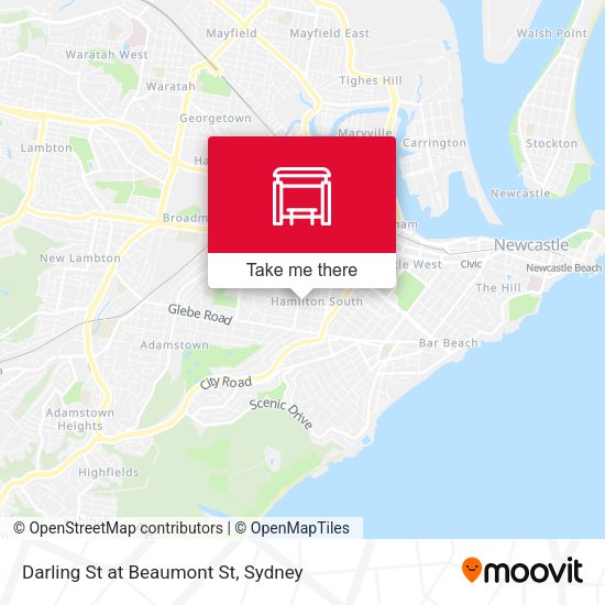 Darling St at Beaumont St map