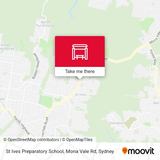 St Ives Preparatory School, Mona Vale Rd map