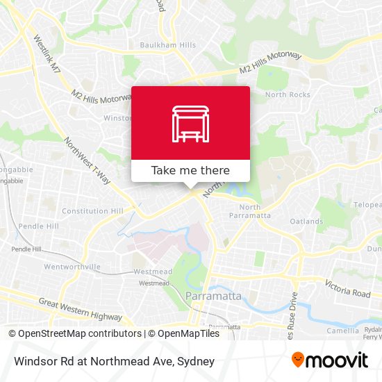 Windsor Rd at Northmead Ave map
