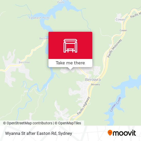 Wyanna St after Easton Rd map