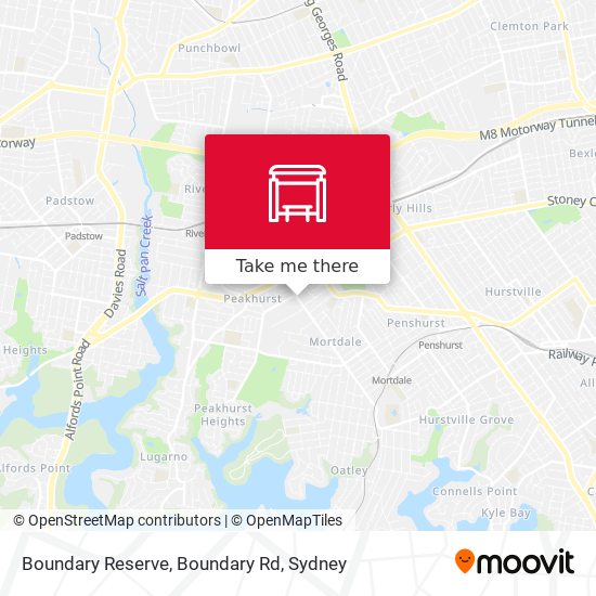Boundary Reserve, Boundary Rd map