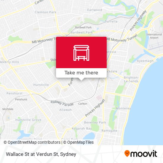 Wallace St at Verdun St map
