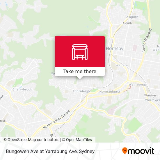 Bungowen Ave at Yarrabung Ave map