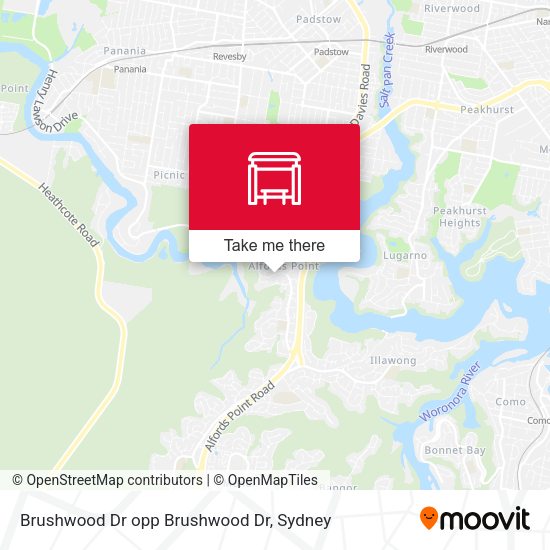 Brushwood Dr opp Brushwood Dr map