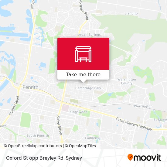 Oxford St opp Breyley Rd map