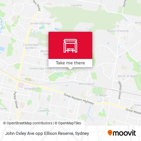 John Oxley Ave opp Ellison Reserve map