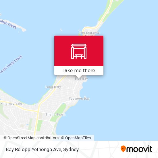 Bay Rd opp Yethonga Ave map