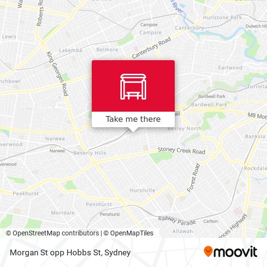 Morgan St opp Hobbs St map