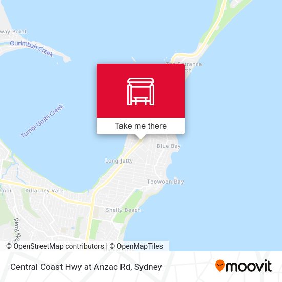 Central Coast Hwy at Anzac Rd map