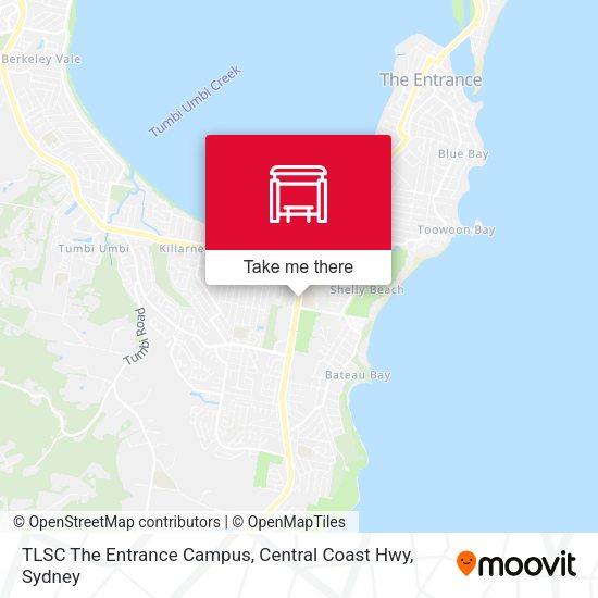 TLSC The Entrance Campus, Central Coast Hwy map