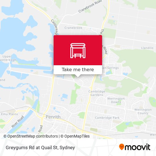 Greygums Rd at Quail St map