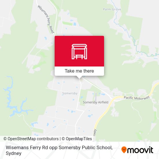 Wisemans Ferry Rd opp Somersby Public School map