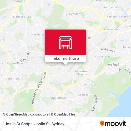 Joslin St Shops, Joslin St map