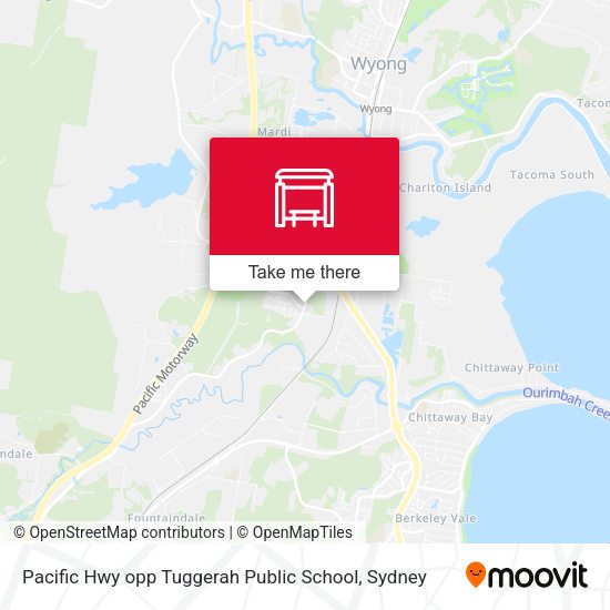 Pacific Hwy opp Tuggerah Public School map