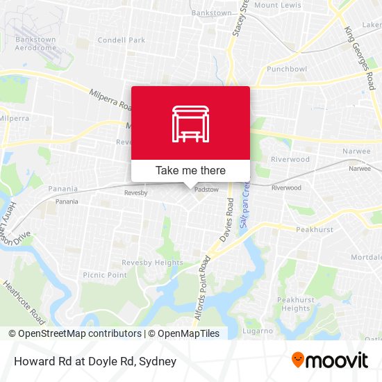 Howard Rd at Doyle Rd map