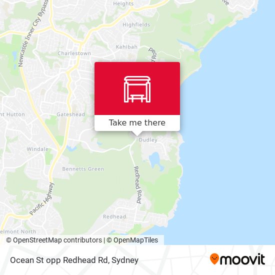 Ocean St opp Redhead Rd map