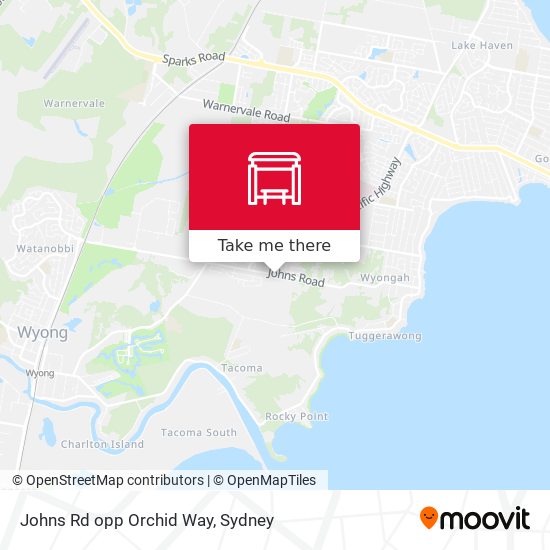 Johns Rd opp Orchid Way map
