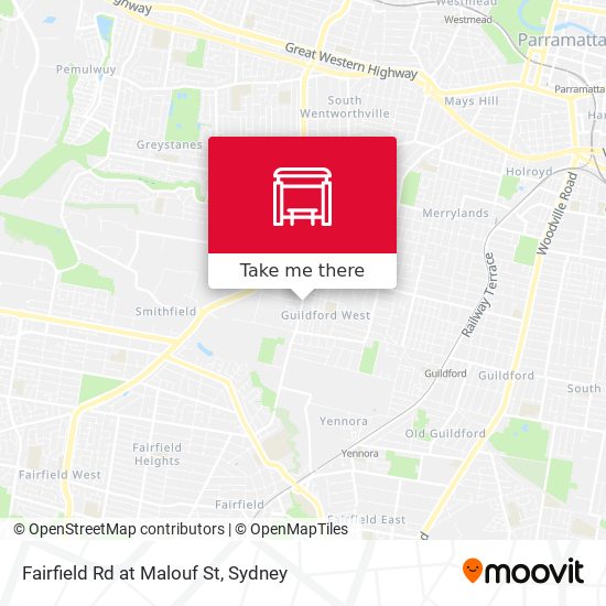 Fairfield Rd at Malouf St map