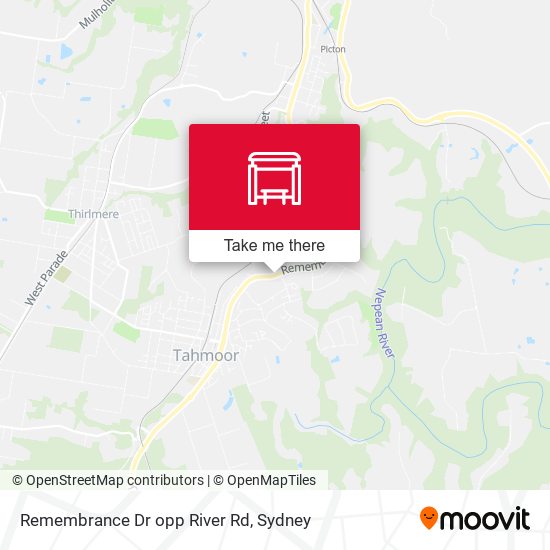 Remembrance Dr opp River Rd map
