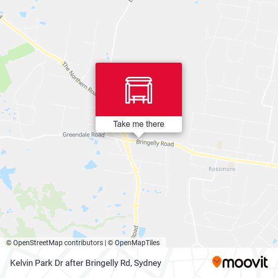 Kelvin Park Dr after Bringelly Rd map